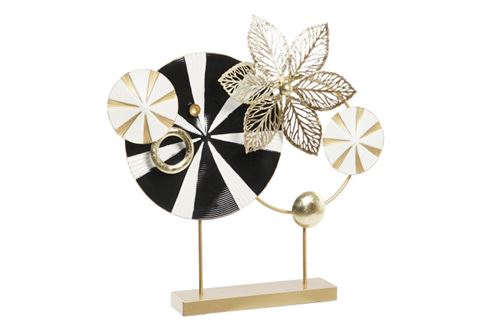 DH-202219 DECORAÇAO PAREDE METAL 62X9X62CM MODERNO PRETO