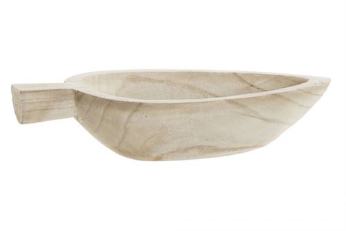 BD-189128 CENTRO DE MESA PAULOWNIA 38,7X18,5X8 FOLHA NATURAL