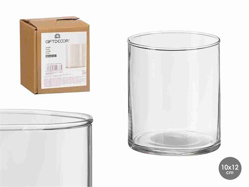 12637 JARRA CILINDRICO 10X12CM