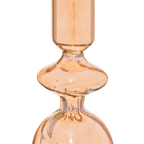 723802 CASTIÇAL CRISTAL OURO 9 X 9 X 28 CM