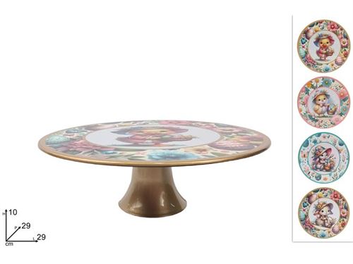 323657 PRATO COM BASE DECORATIVA PASCOA 29CM