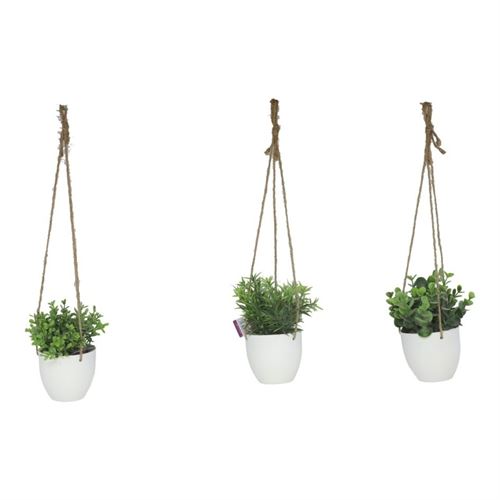 198408 VASO SUSPENSO DE VERDURA 16.00 X 16.00 X 44.00 CM