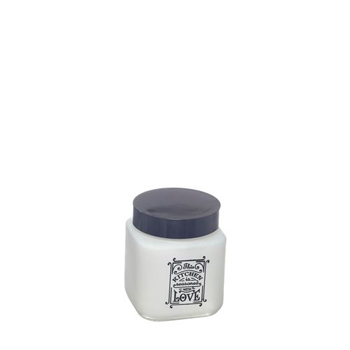 31746 FRASCO VIDRO 1LT DEC.KITCHEN LOVE WH