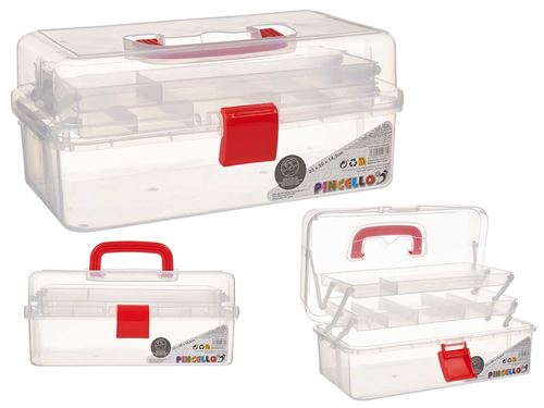 55736 MALA PLASTICO COM DIVISORIAS 33X20X14,5CM