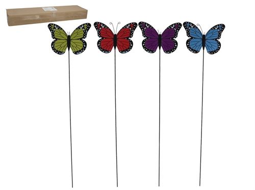 402215 ESPETO METAL FLORES BORBOLETA