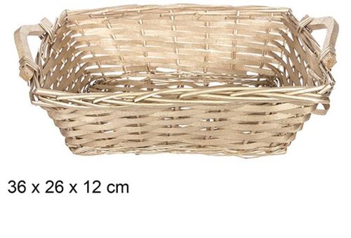 108820 CESTO VERGA RECTANGULAR 36X26X12CM