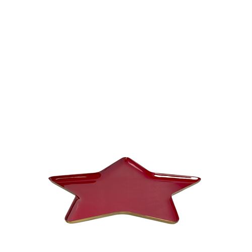 88919 PRATO METAL LACADO ESTRELA 32X27CM