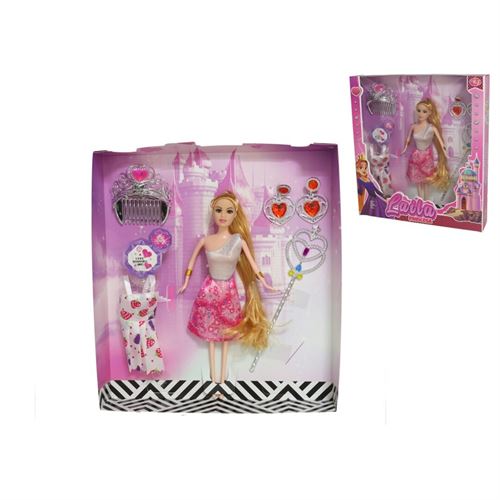 125305 BRINQUEDO BONECA COM ACESSORIOS 30X5,5X33CM