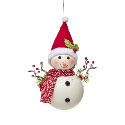 NATAL - BONECO DE NEVE 20X14X30CM