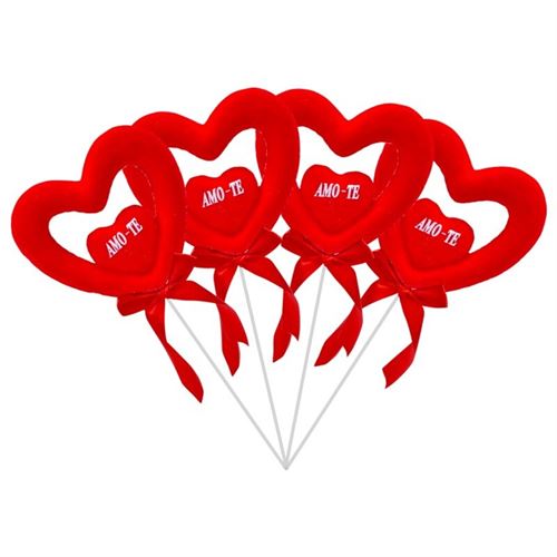1619-009 CORAÇÃO AMO-TE 8CM 4UN