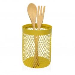 10035383 PORTA UTENSILIOS AMARELO 11,5X15,5CM
