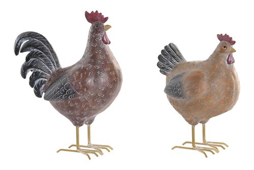 FD-221499 FIGURA RESINA  24,5X12X29 GALINHA