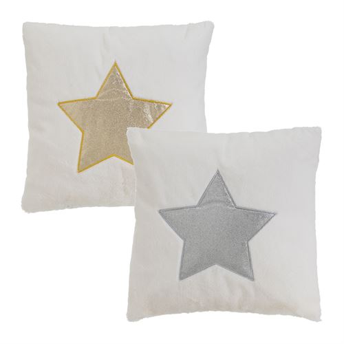 806438 ALMOFADA VELUDO 2/C POLIESTER 45 X 45 CM