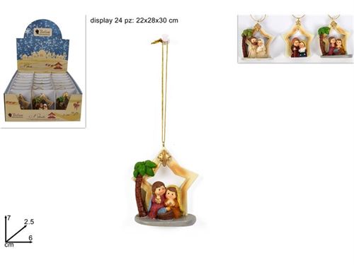 033679 PRESEPIO NATAL COM ESTRELA 6X7CM