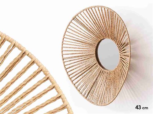 10623 ESPELHO 43CM OVAL CORDA