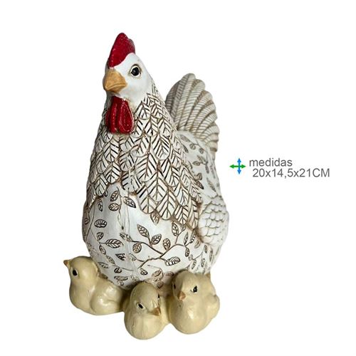 GR-79488 GALINHA RESINA 20x14,5x21cm