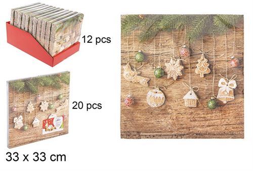 108706 GUARDANAPO NATAL 20PÇS 33CM