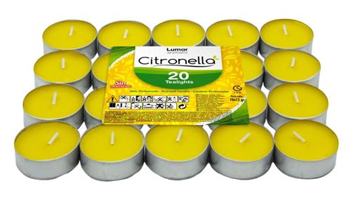 TEALIGHTS CITRONELA PACK 20