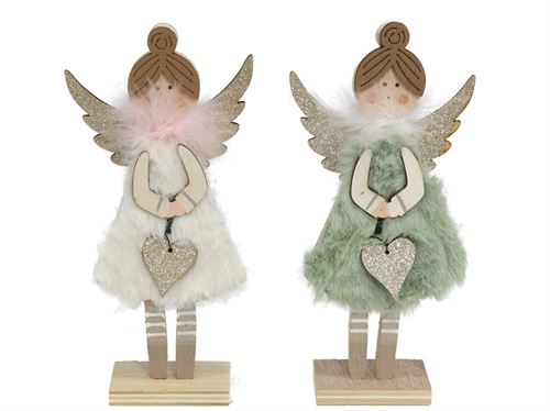 MENINA DO ANJO CORAZON VERDE 2SORT 9X4X19CM