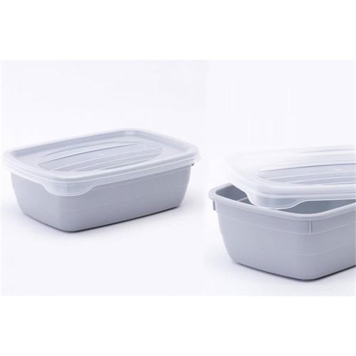P234385522 CAIXA ALIMENTOS 02 1003-SOLID CINZA 2.0LT