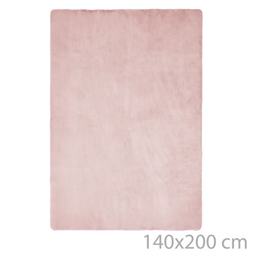 801569 CARPETE SOFTLY POLIESTER MAUVE 140 X 200 X 1,50 CM