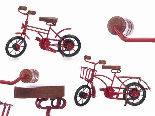 67085 BICICLETA METAL VERMELHA 2SORT 25CM