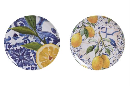 PC-211985 PRATO MELAMINA 20X20X1CM AZULEJOS 2 MOD.