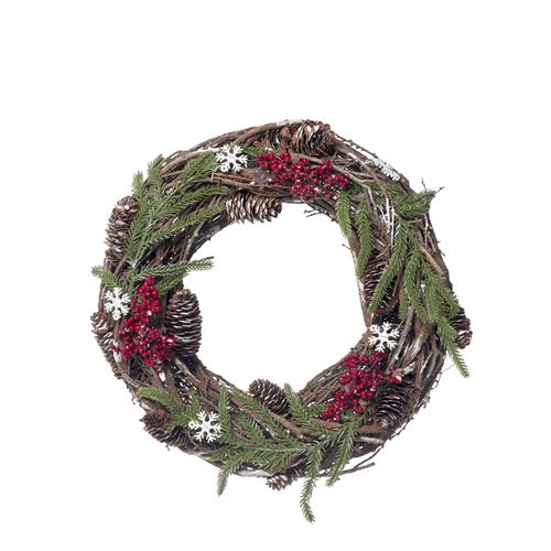 90481 COROA NATAL 35CM