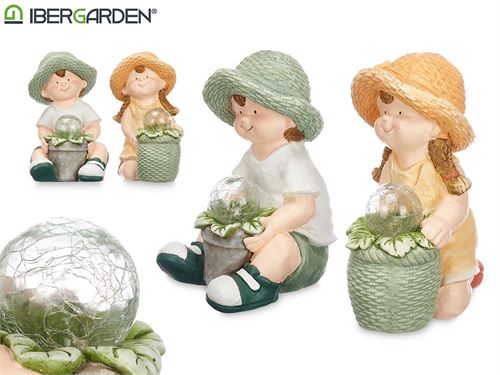 FIGURA SOLAR VASO DE FLORES SORT 2 MOD