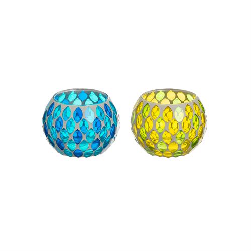 804235 CASTIÇAL. 2/M CRISTAL 8 X 8 X 6,20 CM