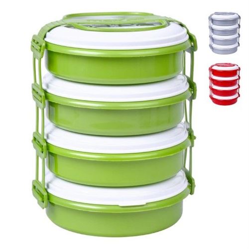 616948 CONJ 4 CAIXAS C/TAMPA PLAST 1694