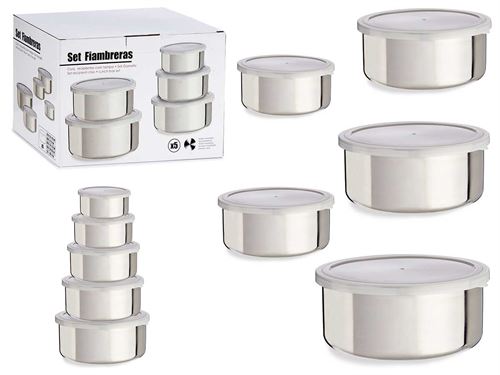 87838 CAIXA INOX SET 5