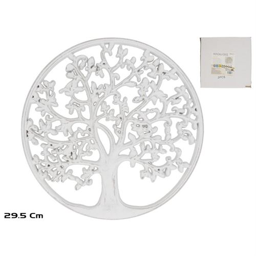 421773 MANDALA MDF BRANCA 29,5X1X29,5 CM