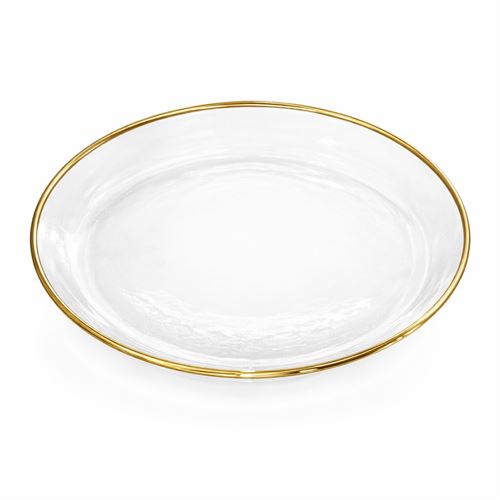 127034970 PRATO VIDRO DOURADO 33CM
