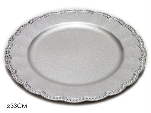 441668 PRATO MARCADOR PRATA 33CM