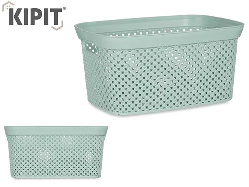 86619 CESTO ORGAN PL 10L MENTA 35 x 24 x 17 cm.