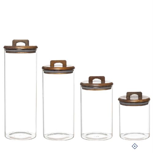 31771 FRASCO VIDRO TAMPA ACACIA 700ML  C 10,20 L 10,20 A 14,30