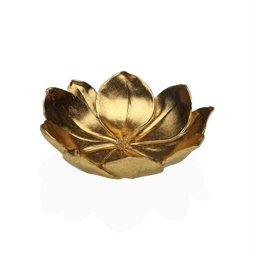 20820031 CENTRO DE MESA LÓTUS DOURADO 16CM