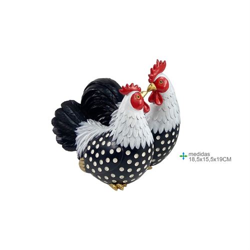 GR-78753 GALINHA RESINA PORTUGUESA 18,5x15,5x19cm