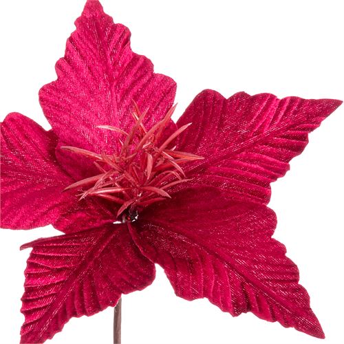 742241 POINSETTIA POLIESTER BORGONHA 34CM