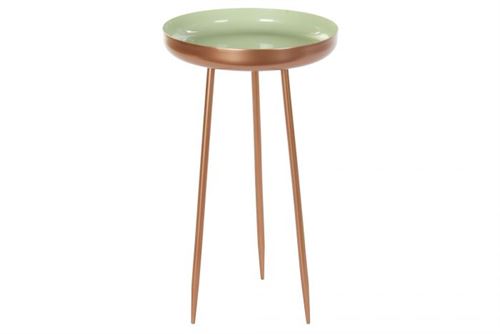 MB-182149 MESA AUXILIAR MTL 28,5X28,5X48,5 VERDE