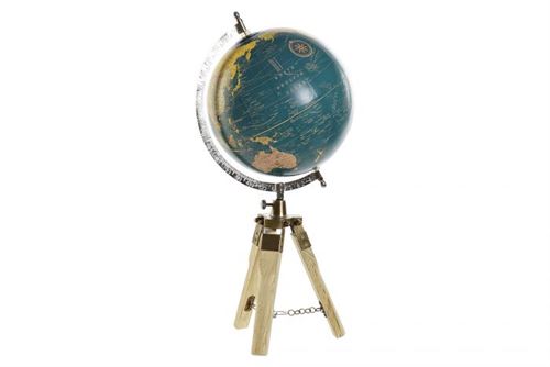 DH-185433 GLOBO TERRESTRE MANGA METAL 22X20X50 BALL 20CM