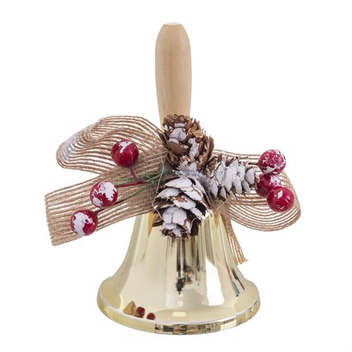 119296 SINO NATAL METAL OURO 8X6,5X12CM