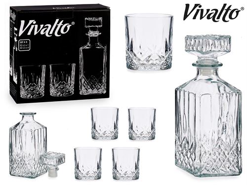 79919 CONJUNTO LICOR VIDRO 8,3 x 9,2 x 23,5 cm.