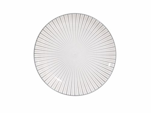 01.0008884 PRATO RASO CERAMICA GRES CINZA