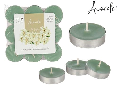 24722 VELA TEA LIGHTS JASMIM X18