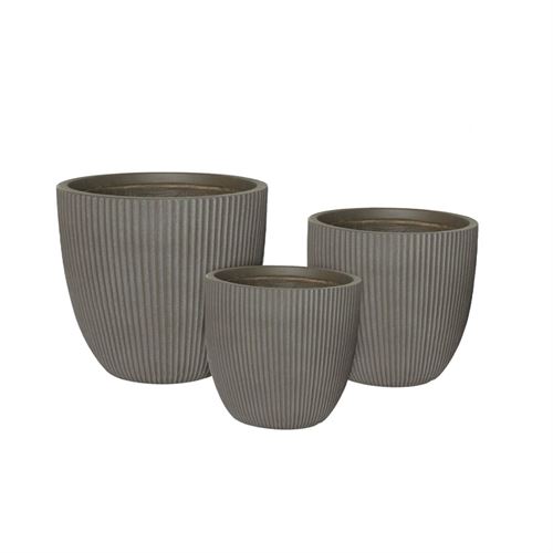 P051187423 CJ.3 VASOS LT14724-3S CASTANHO 24x23;30x28;37x35cm