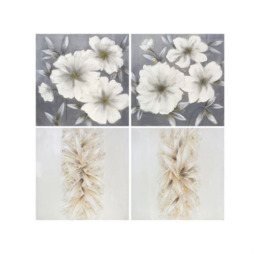 204048 QUADRO FLOWER TIME 80X80X3CM