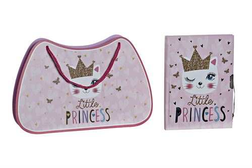 DIARIO C/ PAPEL 27X4,3X17,5 LITTLE PRINCESS