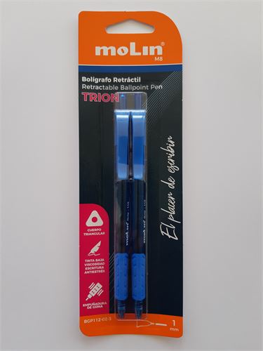 BGP112-02-3 MOLIN BLISTER 2 CANETAS ESFEROGRAFICAS